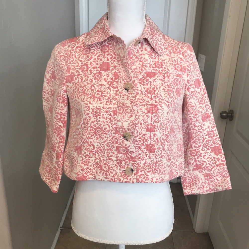 Theory Crop Jacket Size Small